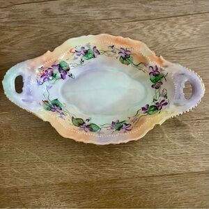 Antique 1899-1918 O&E.G. Royal Austria Hand Painted‎ Dish Bowl Artist Signed